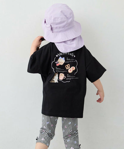 日本童裝 aF#a325 印花短袖上衣 90-150cm 女童款 夏季 TOPS