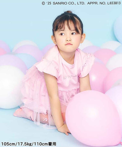 Japanese Ampersand x Sanrio Bow-knot Tulle Two-Piece Set (80-140cm) for Girls Spring TOPS PANTS (Other Brands) 