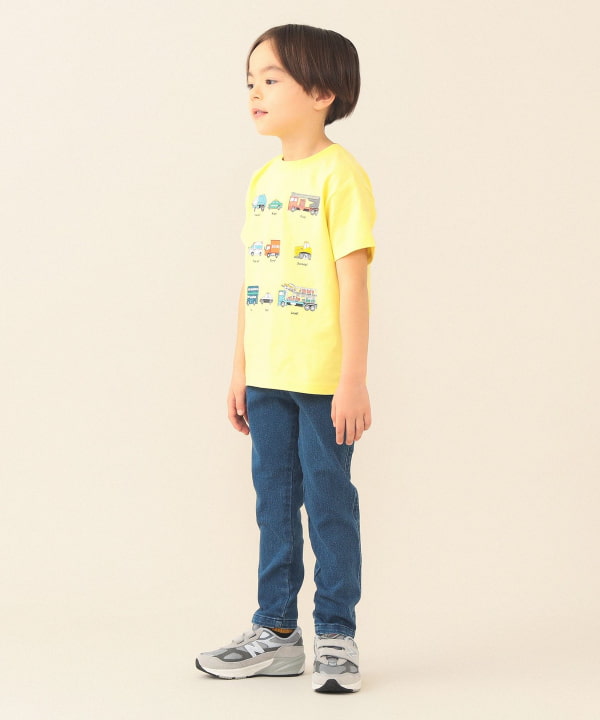 日本童裝 BE#AMS mini 工作車印花上衣 90-130cm 男童款 夏季 TOPS