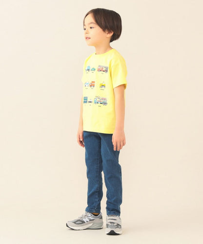 日本童裝 BE#AMS mini 工作車印花上衣 90-130cm 男童款 夏季 TOPS