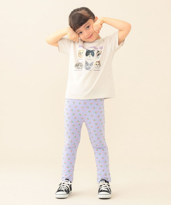 日本童裝 BE#AMS mini 狗狗猫咪印花上衣 90-140cm 男童款/女童款 夏季 TOPS