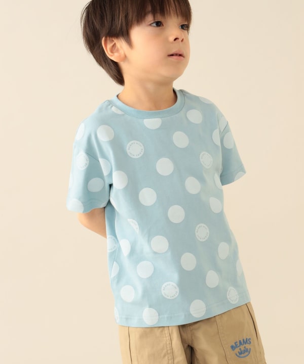 日本童裝 BE#AMS mini 波點印花上衣 90-140cm 男童款/女童款 夏季 TOPS
