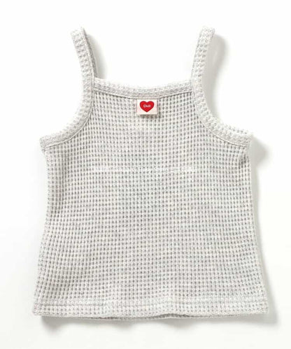 Japanese children's clothing BREEZE waffle camisole top 80-140cm girls summer TOPS 