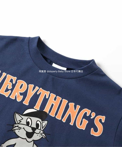 Japanese children's clothing BREEZE printed tops 80-140cm boys/girls summer TOPS 