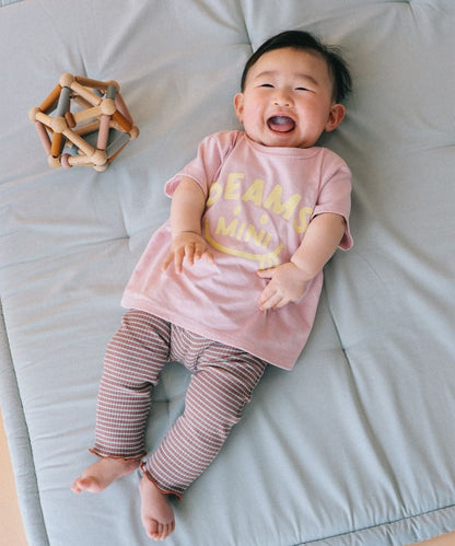 日本童裝 BE#AMS mini 微笑LOGO上衣 70-80cm 親子裝 男童款/女童款 初生嬰兒 夏季 TOPS