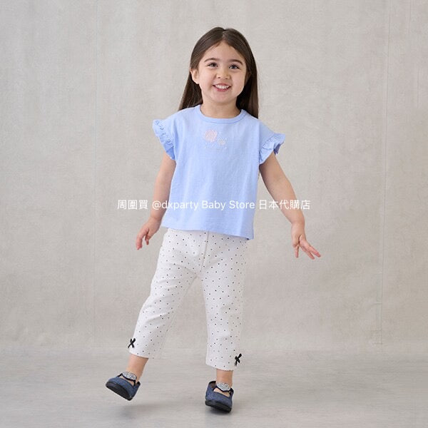 日本童裝 pe#main 七分長緊身褲 80-130cm 女童款 夏季 PANTS