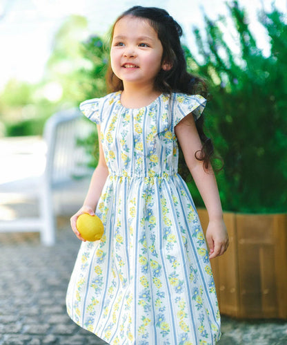 日本童裝 aF#a325 接觸冷感 全印花連身裙 90-140cm 女童款 夏季 DRESSES