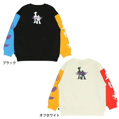 Japanese BDL x Disney Toy Story two-tone sleeve sweatshirt 90-140cm boys/girls spring/summer TOPS 