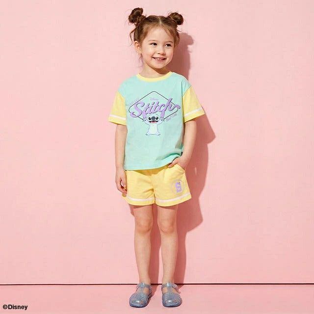 Japanese BDL x Disney parent-child print tops (80-150cm) for boys and girls (summer TOPS) 