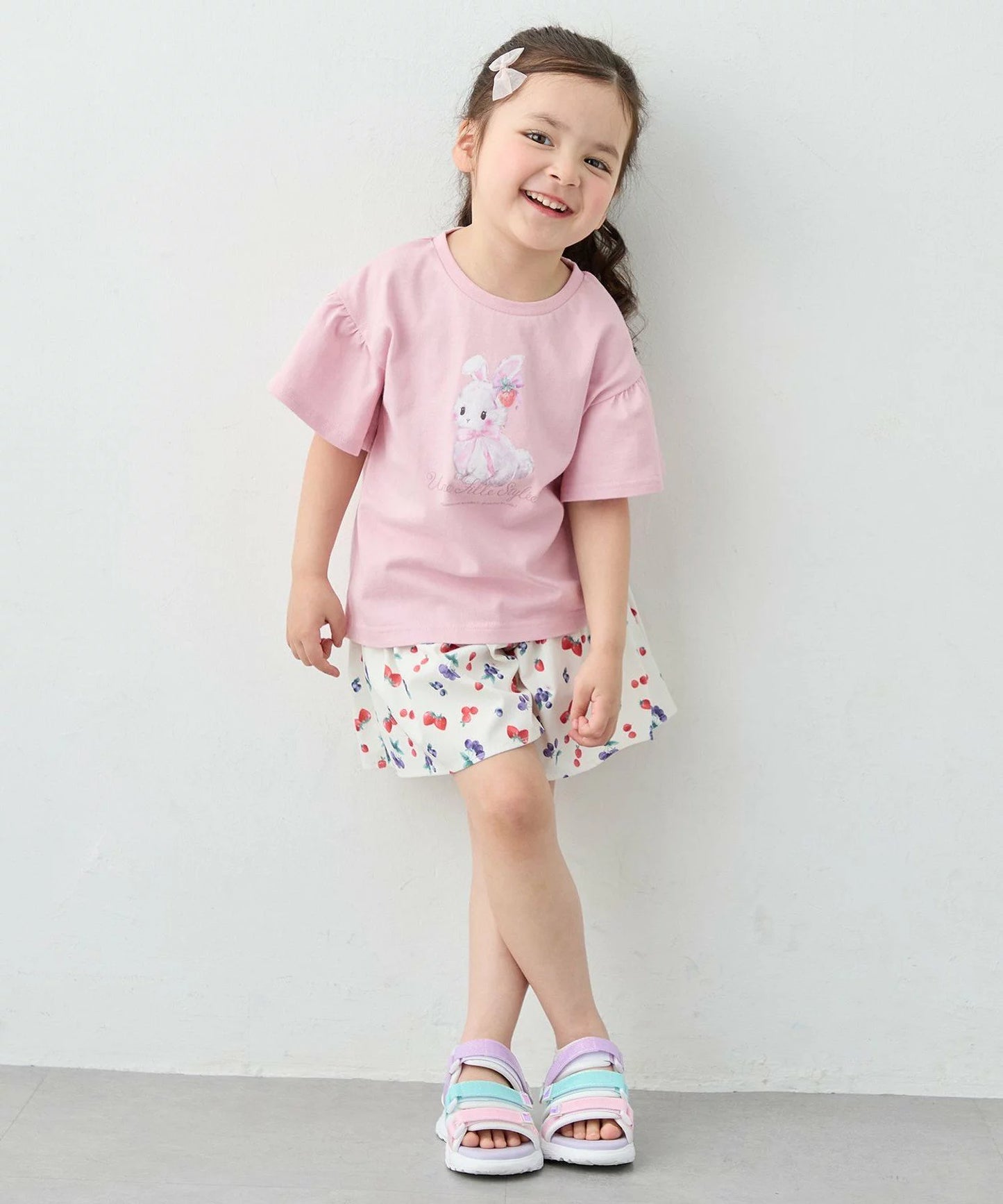 日本童裝 aF#a325 可愛動物印花上衣 90-150cm 女童款 夏季 TOPS