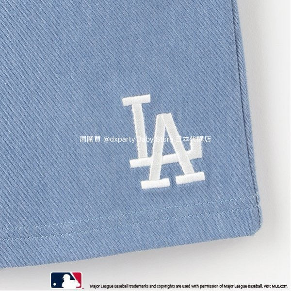 日本童裝 pe#main x MLB logo刺繡短褲 80-130cm 男童款 夏季 PANTS