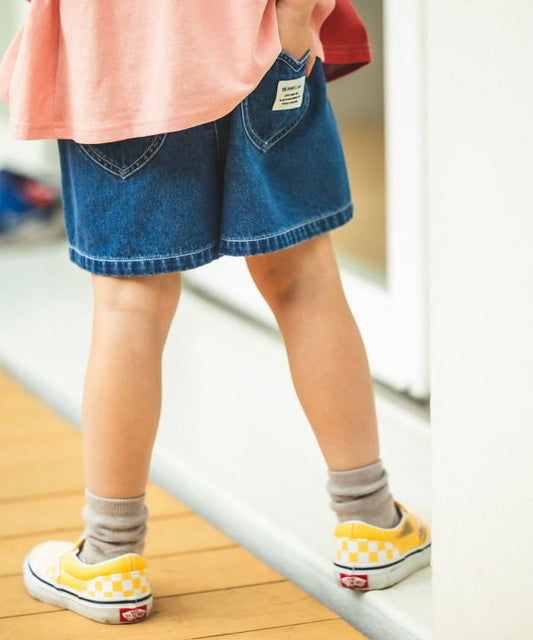 日本童裝 BE#AMS mini 流蘇牛仔短褲 90-150cm 女童款 夏季 PANTS