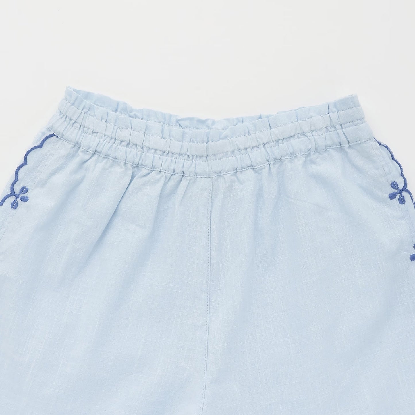 日本童裝 pe#main 達尼卡爾刺繡兩件套裝 80-130cm 女童款 夏季 TOPS PANTS