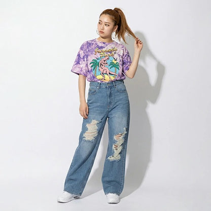 Japanese BDL x Disney parent-child print tops (80-150cm) for boys and girls (summer TOPS) 