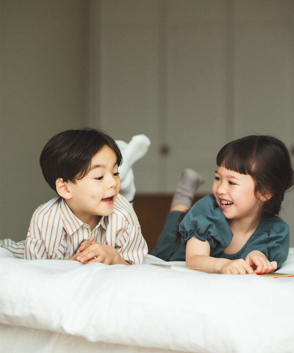 日本童裝 BE#AMS mini 泡泡袖連體衣 90-140cm 女童款 夏季 Jumpsuit
