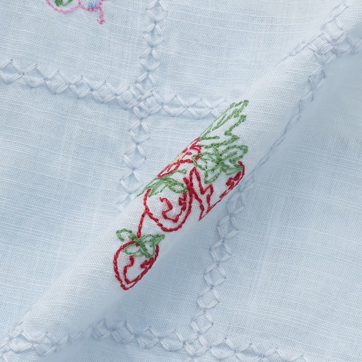 日本童裝 pe#main 達尼卡爾刺繡兩件套裝 80-130cm 女童款 夏季 TOPS PANTS