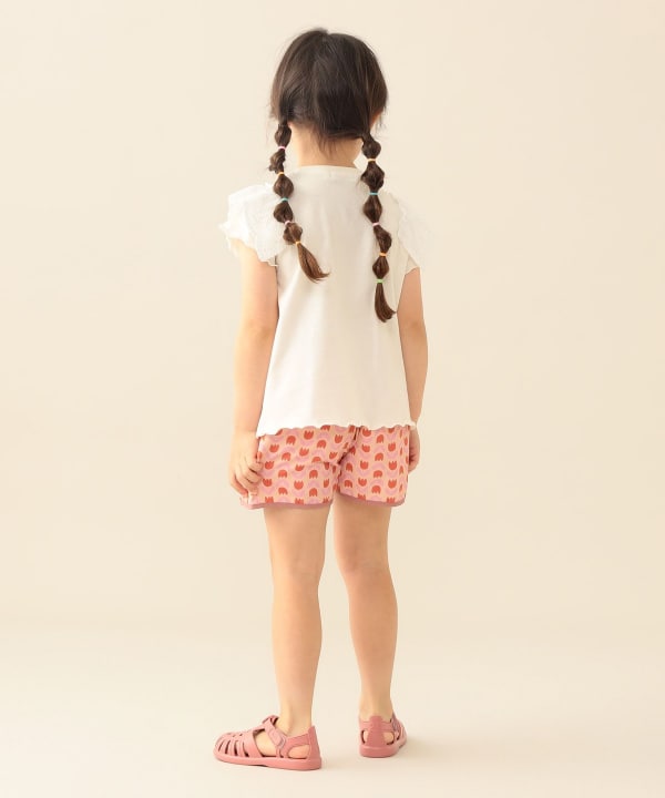 日本童裝 BE#AMS mini 水陸兩用 防水系列 碎花沙灘褲 90-140cm 女童款 PANTS 夏季 夏日玩水泳衣特輯