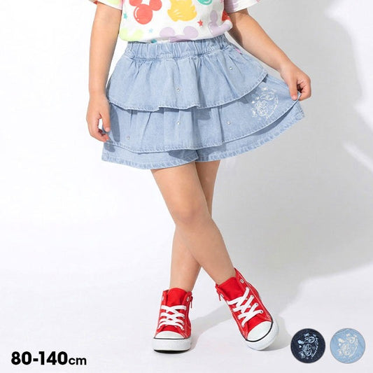 日本童裝 BDL x Disney 蛋糕層裙褲 80-140cm 女童款 夏季 PANTS