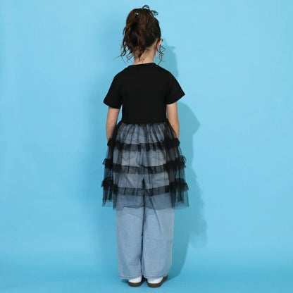 日本童裝 BDL 薄紗層疊連身裙 90-140cm 女童款 夏季 TOPS DRESSES