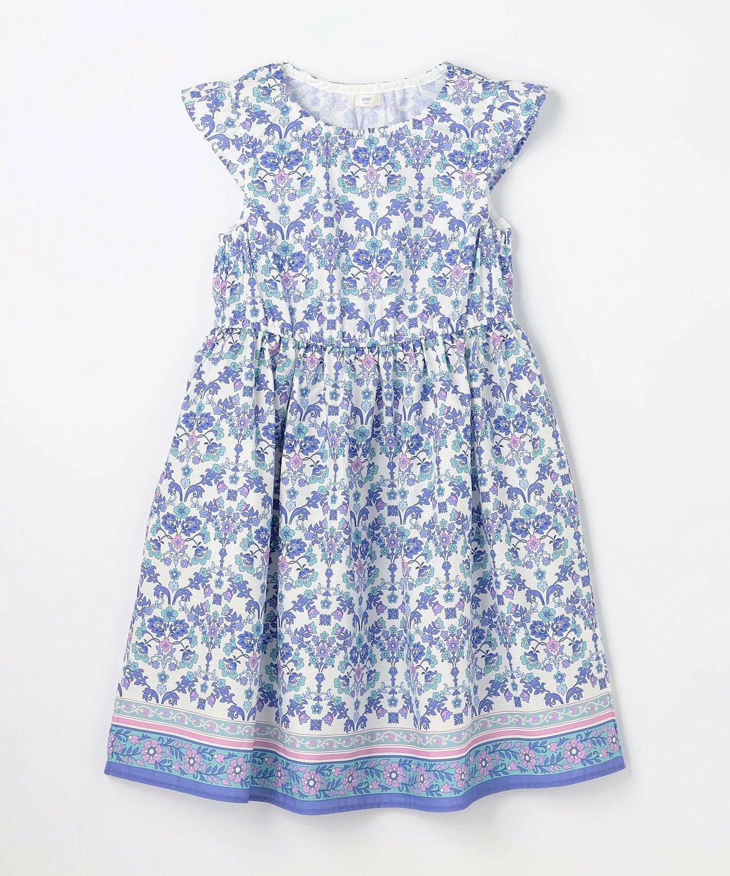 日本童裝 aF#a325 接觸冷感 全印花連身裙 90-140cm 女童款 夏季 DRESSES