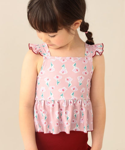 日本童裝 BE#AMS mini 泳衣兩件套裝 100-130cm 女童款 夏季 夏日玩水泳衣特輯