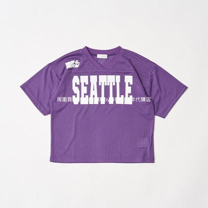 Japanese children's clothing b・R# V-neck mesh sports top 100-150cm boys/girls summer TOPS 