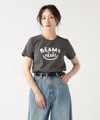 日本童裝 BE#AMS HEART 微笑LOGO上衣 M-L 親子裝 大人款 夏季 TOPS