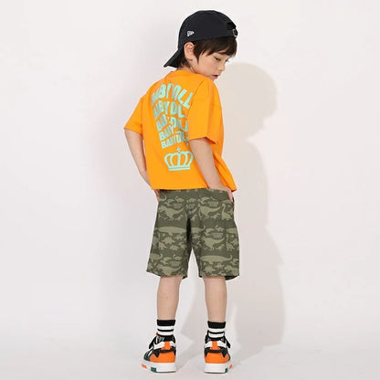 Japanese BDL x Disney parent-child print tops (80-150cm) for boys and girls (summer TOPS) 