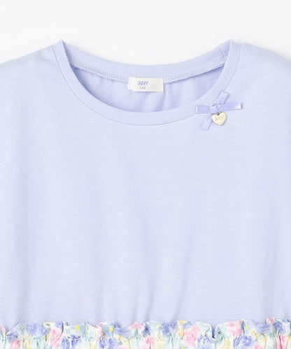日本童裝 aF#a325 接觸冷感 拼接連身裙 90-150cm 女童款 夏季 DRESSES