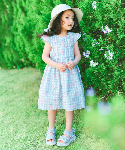 日本童裝 aF#a325 接觸冷感 全印花連身裙 90-140cm 女童款 夏季 DRESSES