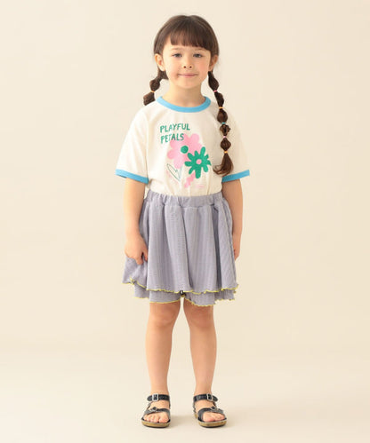 日本童裝 BE#AMS mini 防UV 吸水速乾 圓領印花上衣 90-130cm 男童款/女童款 夏季 TOPS