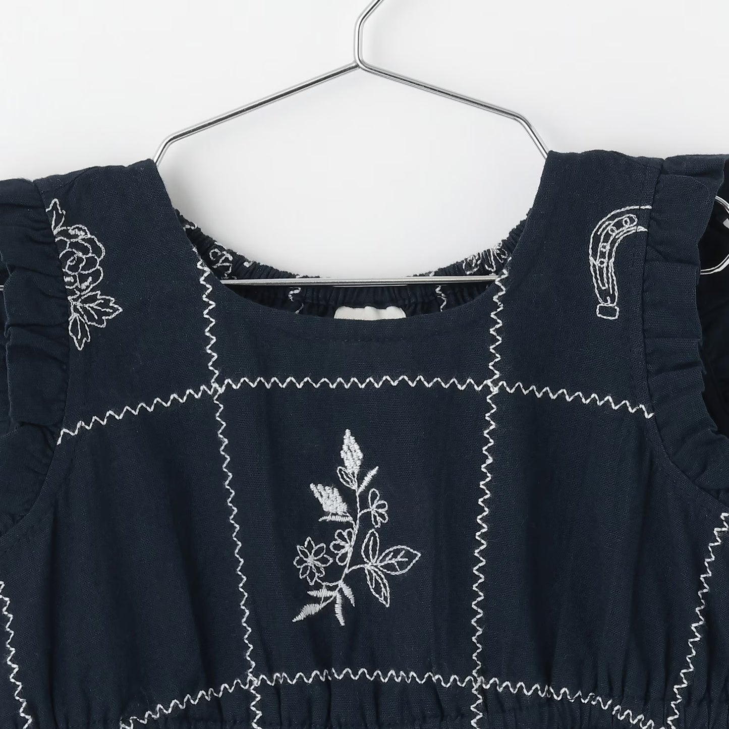 日本童裝 pe#main 印度棉圖案刺繡連身裙 80-130cm 女童款 夏季 DRESSES
