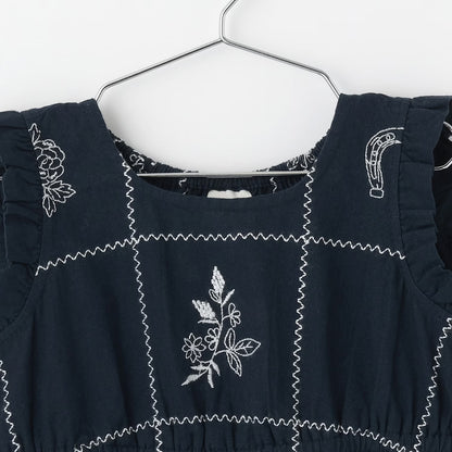 日本童裝 pe#main 印度棉圖案刺繡連身裙 80-130cm 女童款 夏季 DRESSES