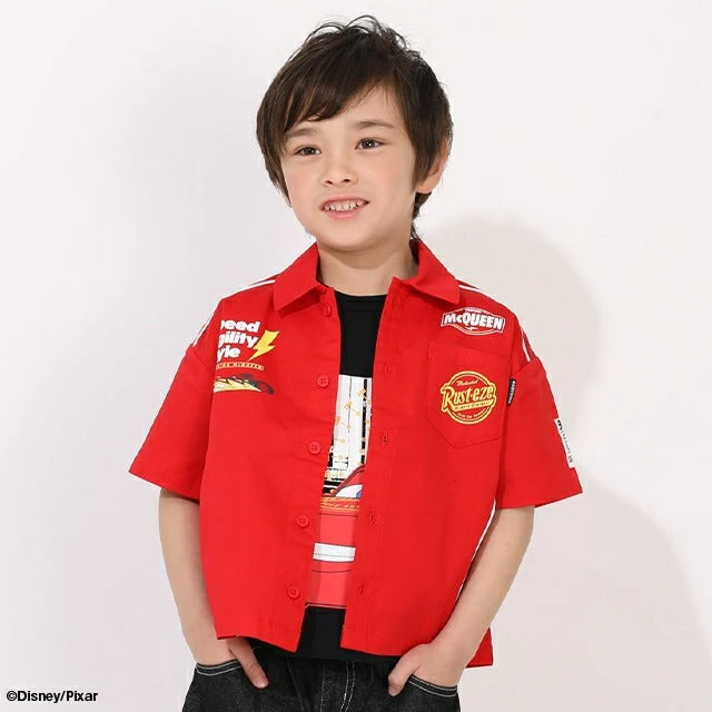 日本童裝 BDL x Disney Cars賽車襯衫 90-130cm 男童款 夏季 TOPS