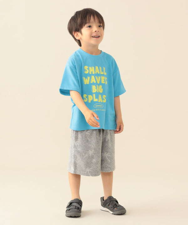 日本童裝 BE#AMS mini 防UV 吸水速乾 字母印花上衣 90-130cm 男童款/女童款 夏季 TOPS