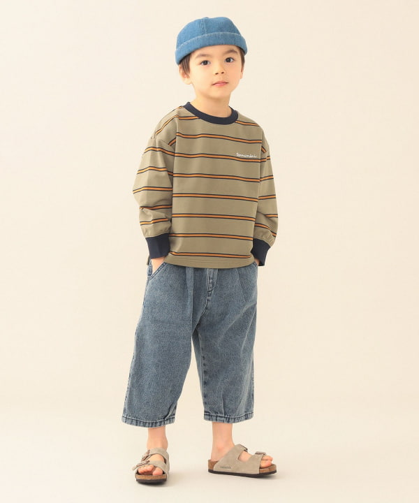 日本童裝 BE#AMS mini 七分牛仔褲 90-150cm 男童款 夏季 PANTS