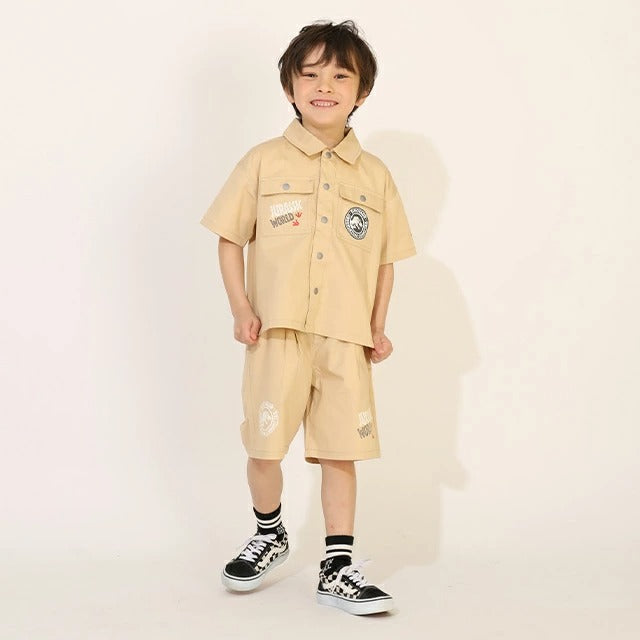 日本童裝 BDL x JURASSIC WORLD 新侏羅紀公園印花短褲 90-130cm 男童款 夏季 PANTS