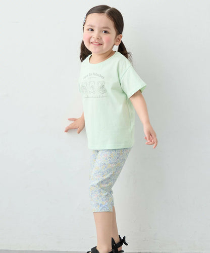 日本童裝 aF#a325 彈力五分緊身褲 90-140cm 女童款 夏季 PANTS