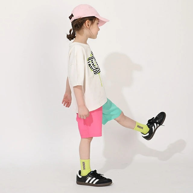 Japanese BDL x Disney parent-child print tops (80-150cm) for boys and girls (summer TOPS) 