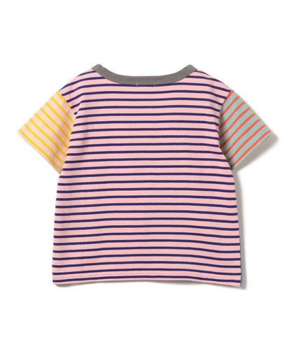 日本童裝 BE#AMS mini 條紋短袖上衣 90-140cm 女童款 夏季 TOPS