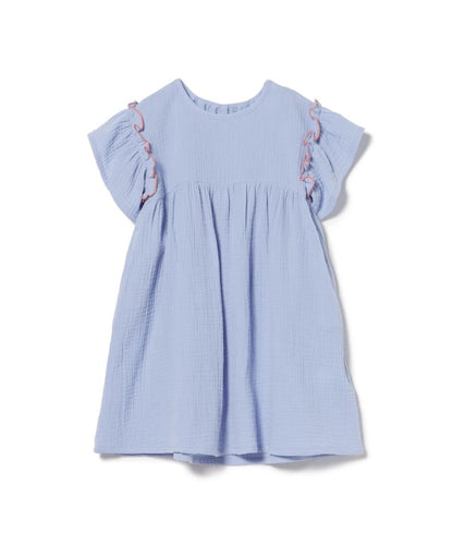 日本童裝 BE#AMS mini 花邊袖連身裙 90-140cm 女童款 夏季 DRESSES