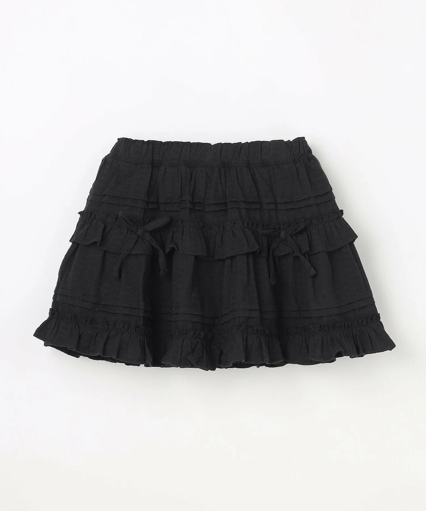 日本童裝 aF#a325 蝴蝶結皺皺短裙 110-160cm 女童款 夏季 SKIRTS