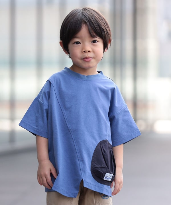 日本童裝 BE#AMS mini 吸水速乾 不規則上衣 90-150cm 男童款 夏季 TOPS