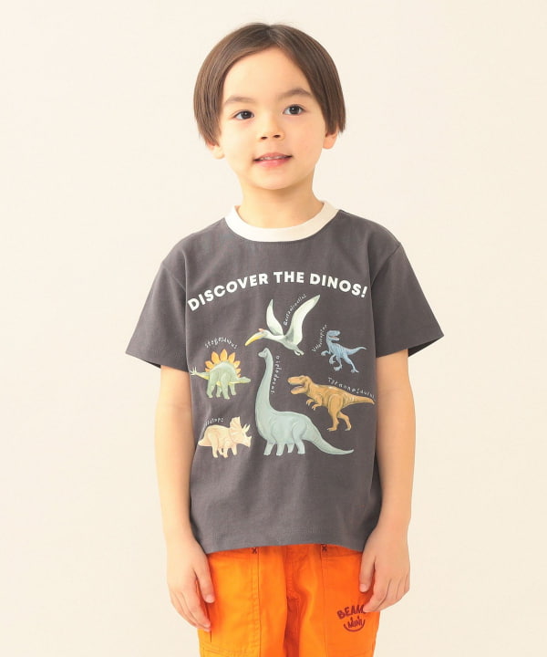 日本童裝 BE#AMS mini 恐龍印花上衣 90-130cm 男童款 夏季 TOPS
