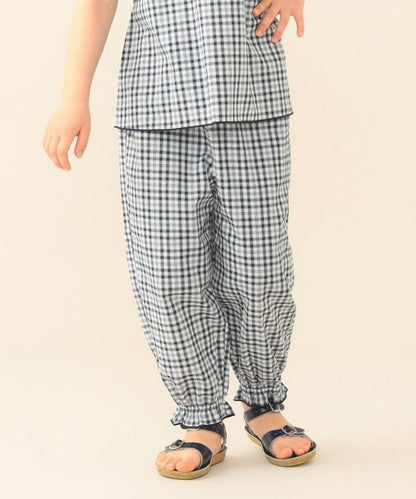 日本童裝 BE#AMS mini 格紋長褲 90-130cm 女童款 夏季 PANTS