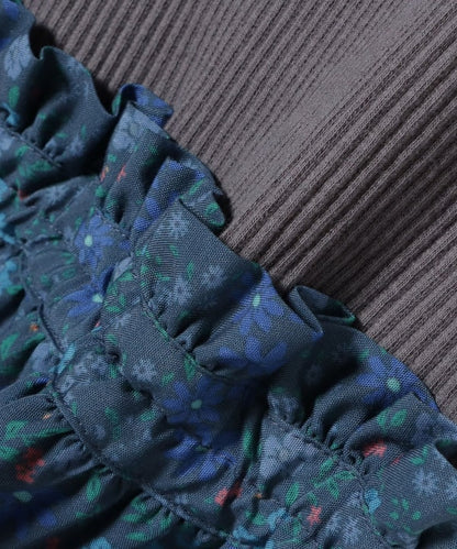 日本童裝 BE#AMS mini 碎花拼接無袖連身裙 90-150cm 女童款 夏季 DRESSES