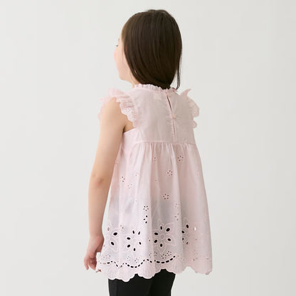 日本童裝 pe#main 蕾絲上衣 80-130cm 女童款 夏季 TOPS