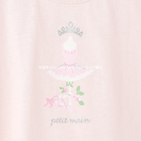 日本童裝 pe#main 可愛皺褶短袖上衣 80-130cm 女童款 夏季 TOPS