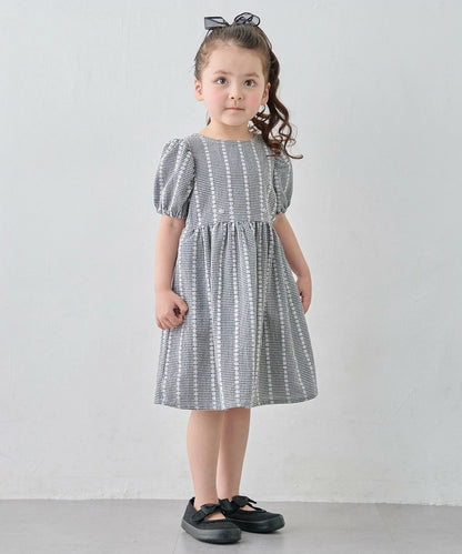 日本童裝 aF#a325 蝴蝶結連身裙 100-150cm 女童款 夏季 DRESSES 面試/宴會/表演
