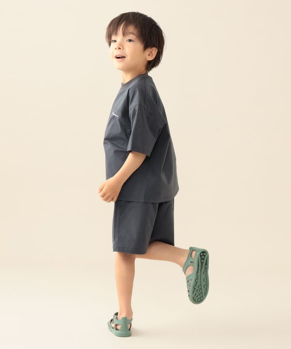 日本童裝 BE#AMS mini 防UV 水陸兩用 吸水速乾 logo字母上衣 90-130cm 男童款 TOPS 夏季 夏日玩水泳衣特輯